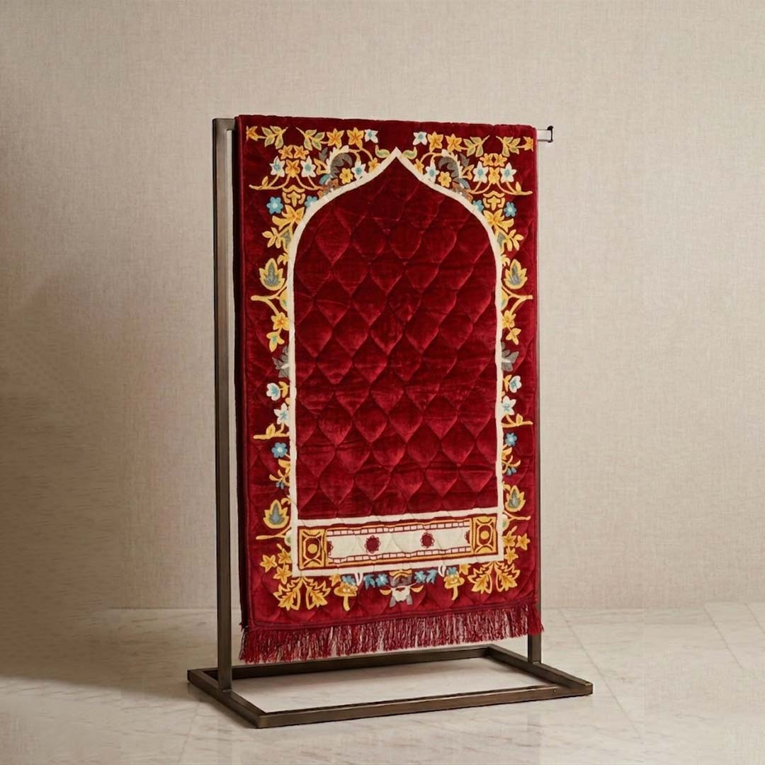 Premium Prayer Mat - Leaf & Flowers
