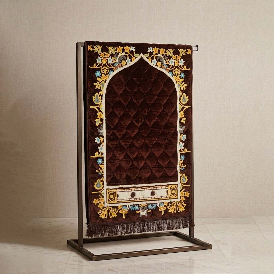 Premium Prayer Mat - Leaf & Flowers