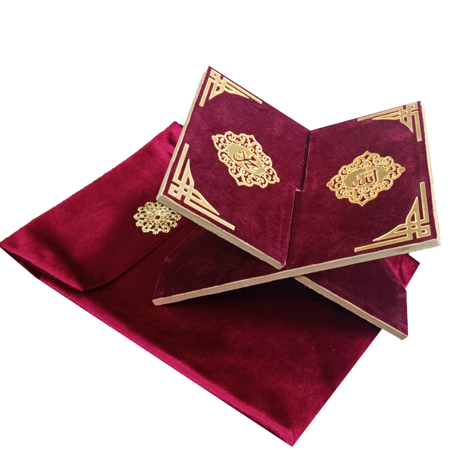 [R11] Premium Velvet Rehal With Pouch